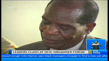 Leaders from the Mount Elgon region clash during NCIC meeting