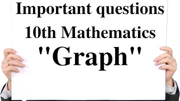 10th Maths: TN Board: Important questions: Graph: by DD Academy Chennai by sethu