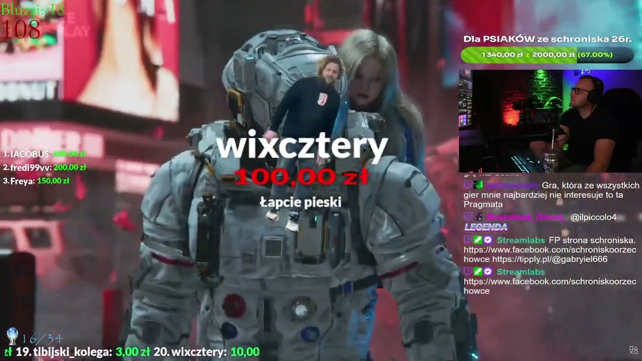 Solidne #donate  na psiaki od @wixcztery (streamerka) Dziękuje bardzo.
