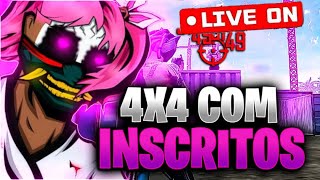 🔥 LIVE FF 🔥 FREE FIRE AO VIVO 🔥 6X6 + 4X4 INSCRITOS 🔥 SALA PERSONALIZADA 🔥 JOGANDO COM INSCRITO