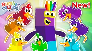 🦆 Seven Little Ducks | NEW Nursery Rhymes & Kids Songs 🎤 | Learn to count | Numberblocks screenshot 4