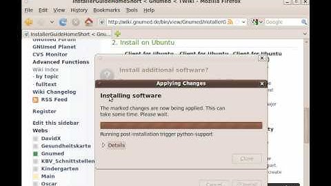 GNUmed 0.6 installation on Ubuntu