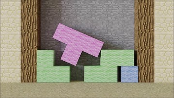 Minecraft Softbody Tetris V4 (with disappearing lines)