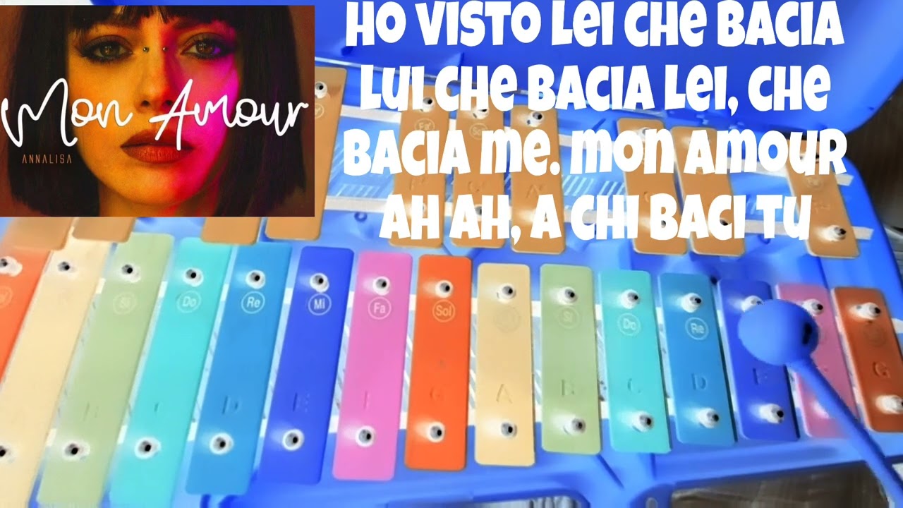 XILOFONO FACILE 🎵  MON AMOUR - Annalisa