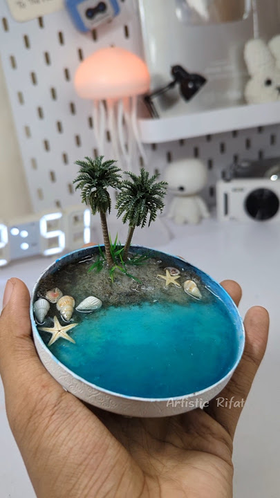 Resin Sea Beach 🏖️✨ #art #shorts