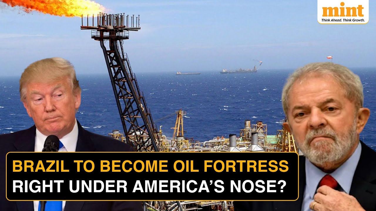BP and Petrobras officials announcing Brazil oil discovery at a press conference in Rio de Janeiro, August 2025