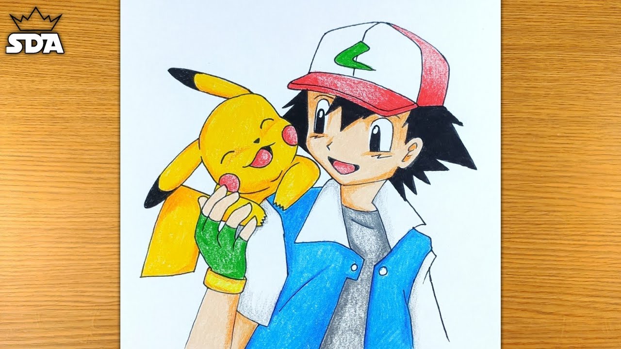 pokemon pikachu and ash drawings