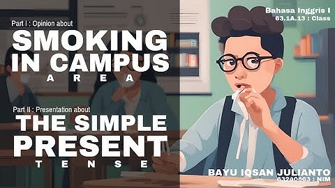 English Assignment Part 1 & 2 | Opinions on Smoking in Campus & Simple Present Tense Presentation