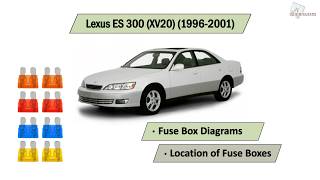 Lexus ES 300 (XV20) (1996-2001) Fuse Box Diagrams