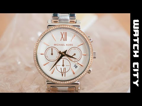 MICHAEL KORS Sofie Two-Tone Stainless 