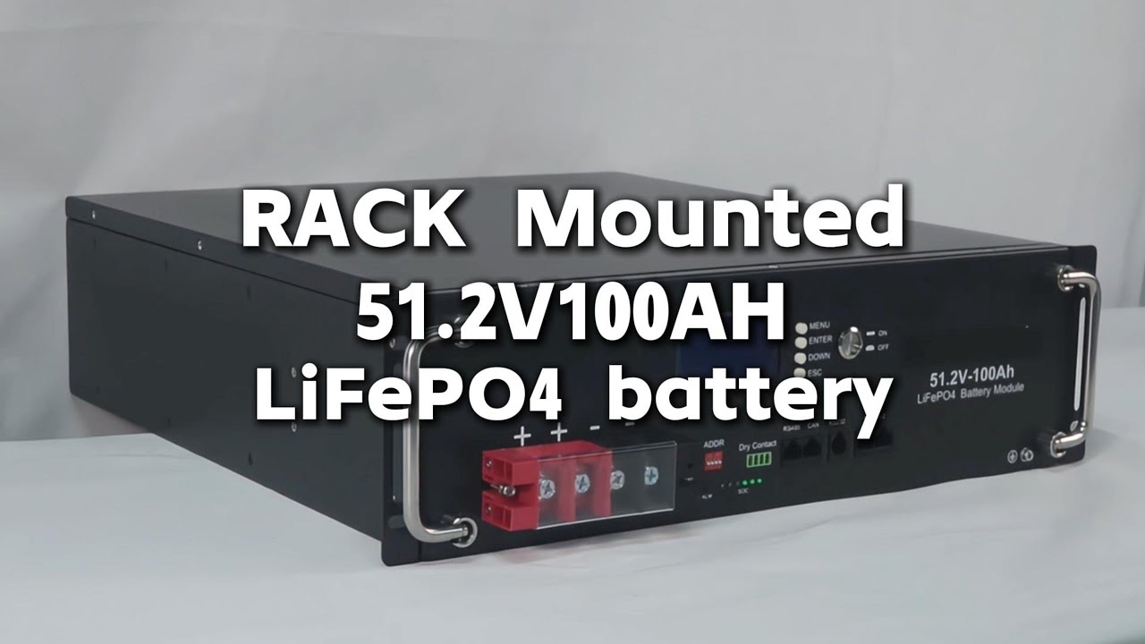 Rack Mounted 51.2V 100AH LiFePO4 battery.Factory installation real ...
