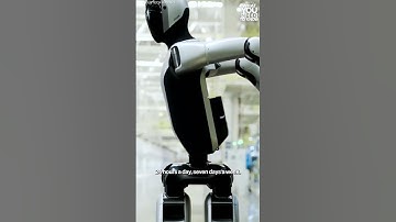 This humanoid robot can run swap its own battery and run 24/7