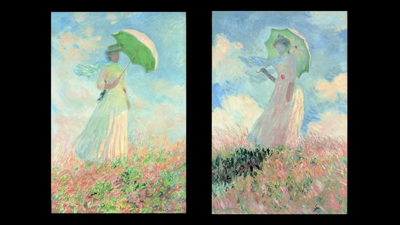日めくり3分間名画の旅】323番目 モネ「日傘の女」 - YouTube