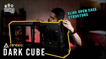 First Look at Antec Dark Cube Slide Open Case!