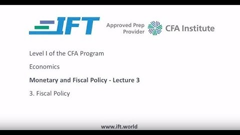 Level I CFA: Economics: Monetary and Fiscal Policy-Lecture 3