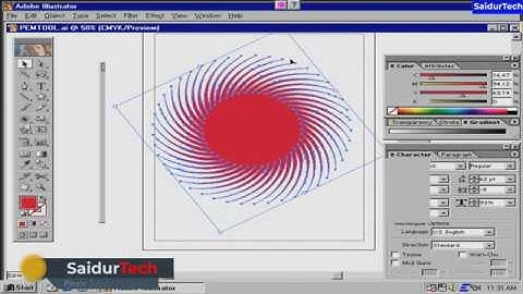 How to Use Rotate Reflect, Twist Tool in Illustrator Bangla Tutorial.