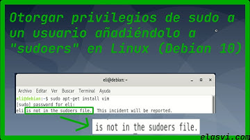 Otorgar privilegios de sudo a un usuario añadiéndolo a "sudoers" en Linux (Debian 10)