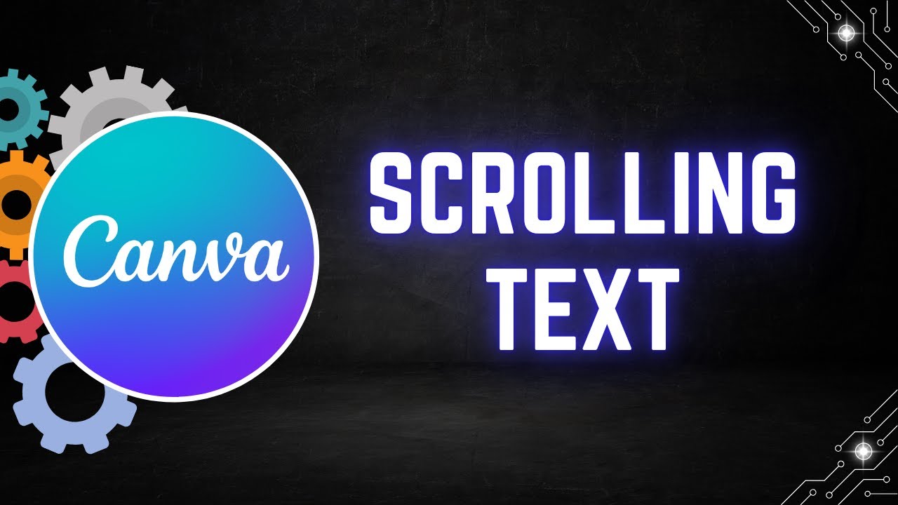 How to Create a Smooth Scrolling Text Effect in Canva - YouTube