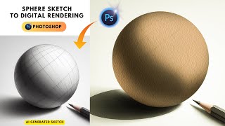 Create an AI Sphere Sketch to Realistic || Product Rendering in Photoshop by INDUSTRIAL CAD TUTORIALS 17 views 7 days ago 8 minutes