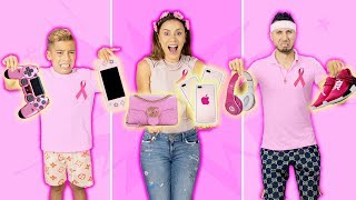 Buying & Eating ONLY PINK For 24 Hours!! *CHALLENGE* | The Royalty Family