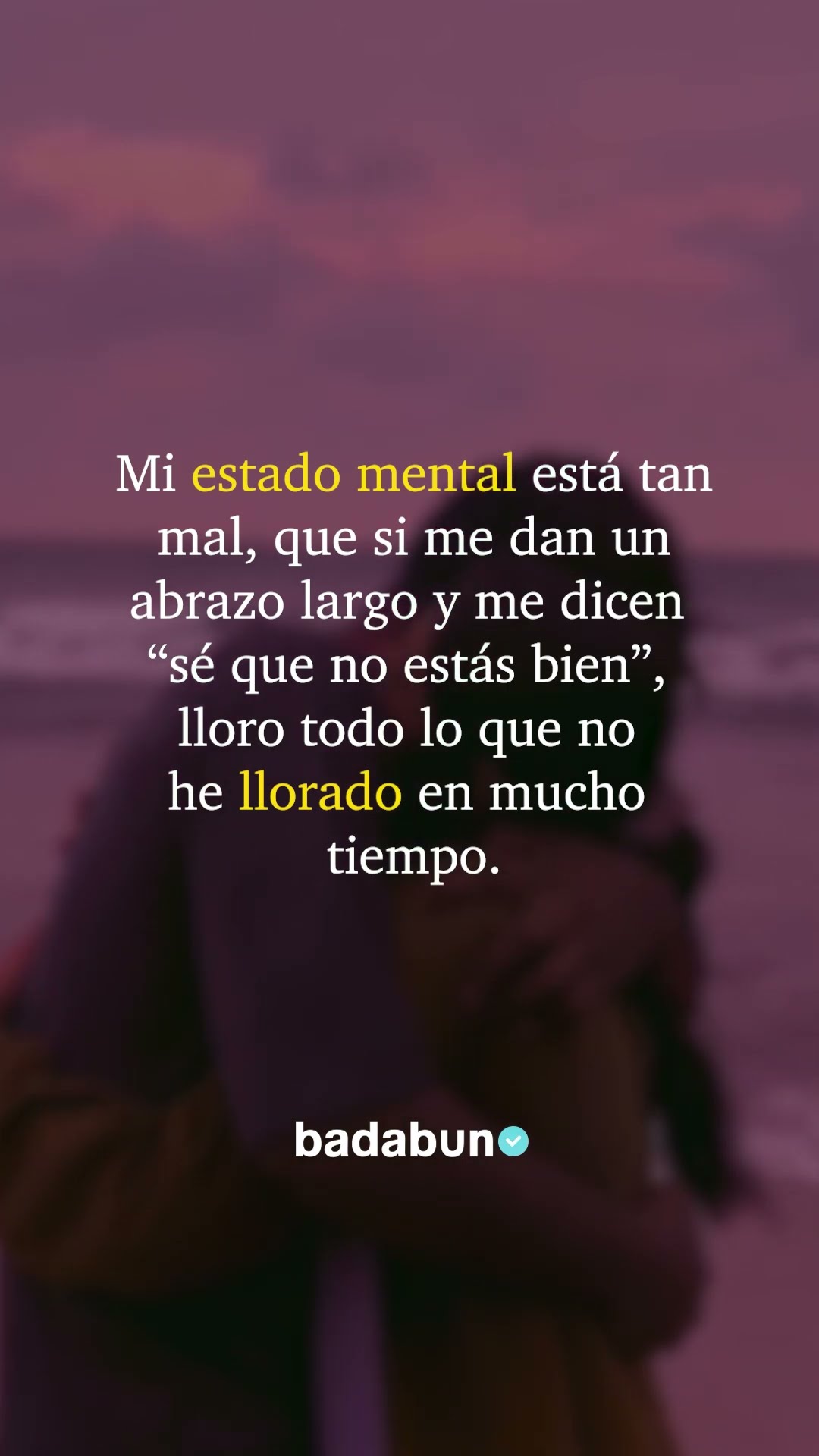 Solo necesito ese abrazo