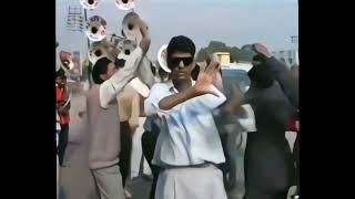 90's man break dance on blue eyes || old young man dance on blue eyes meme template