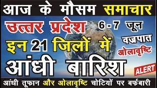 6 - 7 June : उत्तर प्रदेश मौसम  Lucknow Weather Report लखनऊ वेदर Uttar Pradesh up weather mosam