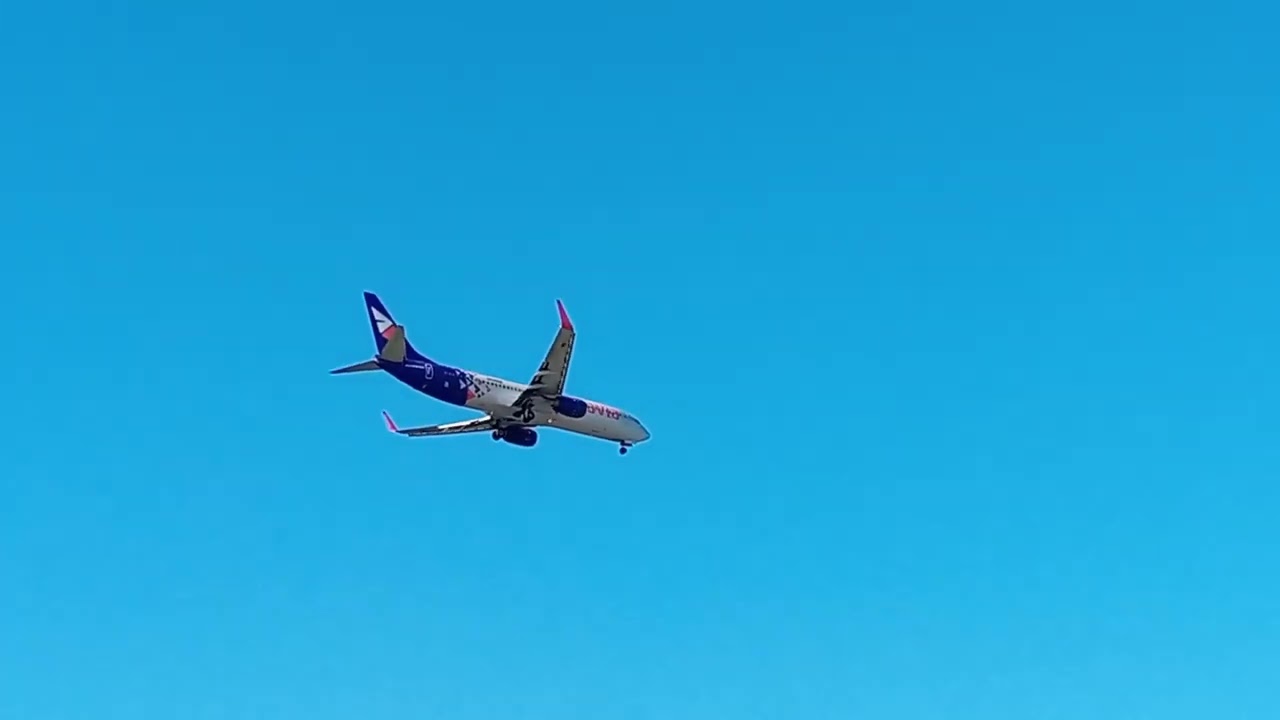 Boeing 737-800NG "SmartAvia" "RA-73656" посадка в Шереметьево SVO.