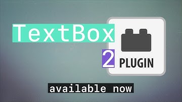 Plugin: TextBox 2 - Available Now