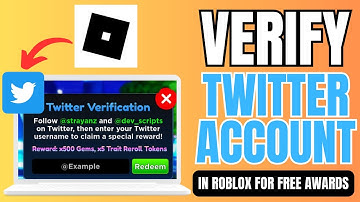 How to verify your Twitter Account in Roblox for free awards (Anume adventures)