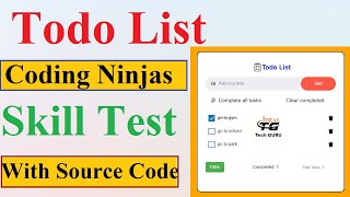Todo List Coding Ninjas | Todo List coding | Todo List using html css and javascript | Todo List
