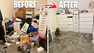 EXTREME DRESSING ROOM TRANSFORMATION!! *CLEAN AND ORGANISE WITH ME*