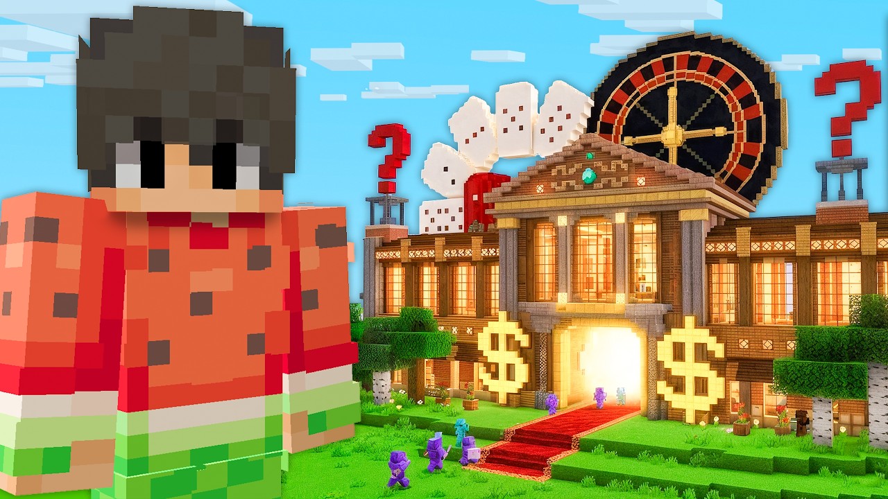 J'ai construit un CASINO Truqué sur Minecraft..