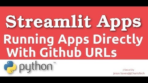 Running Streamlit Apps Directly with Github URLs