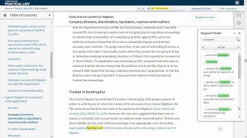 Practical Law - How to Search & Refine Results