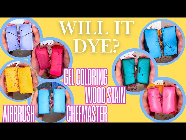 19 DYED BLOCKS | WILL IT DYE? | GEL, WOOD STAIN, AIRBRUSH | GYM