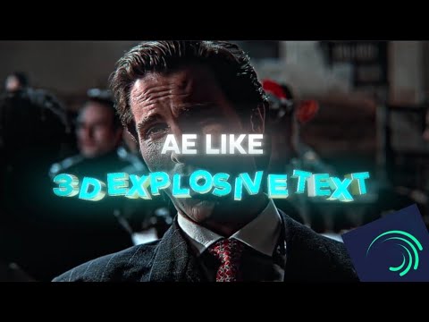 Want This 3d Explosive Text Like After Effects On Mobile ; Node Video (+Preset)