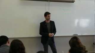 James Deen, famous adult film star and PCC Alumnus, speaks on campus.