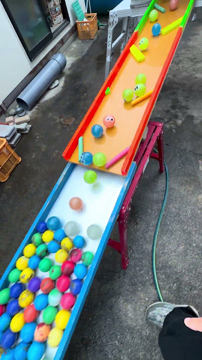 Marble Run ⭐ PVC Pipe & Dam Large Open Ball Roll⑥
