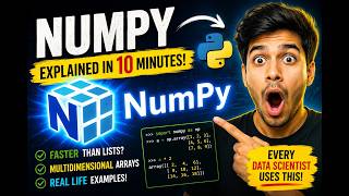 Complete NumPy Tutorial for Beginners 🔥 | Python Data Science &amp; Machine Learning Course