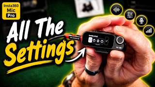 Insta360 Mic Pro - All the Settings #insta360 #micpro @insta360 @Insta360_Tutorials