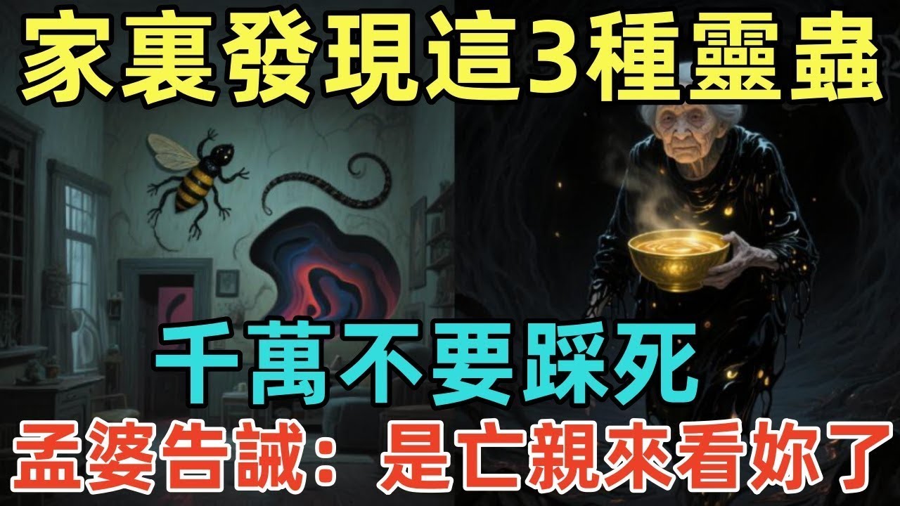 家裏發現這3種靈蟲，千萬不要踩死，孟婆告誡：是亡親來看妳了！