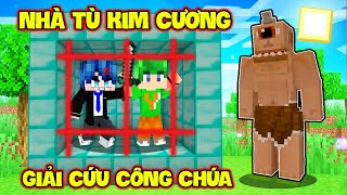 PHONG CẬN THỬ THÁCH 24 GIỜ THOÁT KHỎI NHÀ TÙ KIM CƯƠNG GIẢI CỨU CÔNG CHÚA TRONG MINECRAFT