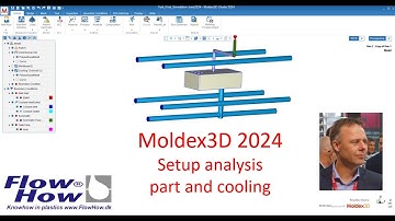 Moldex3D 2024 Setup analysis with cooling