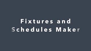 Fixtures Generation for Tournaments using Playmatches Tournament Software screenshot 5