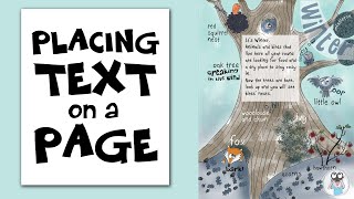 HOW TO PUT TEXT ON A PAGE FOR CHILDREN'S BOOKS | how to make words fit the page