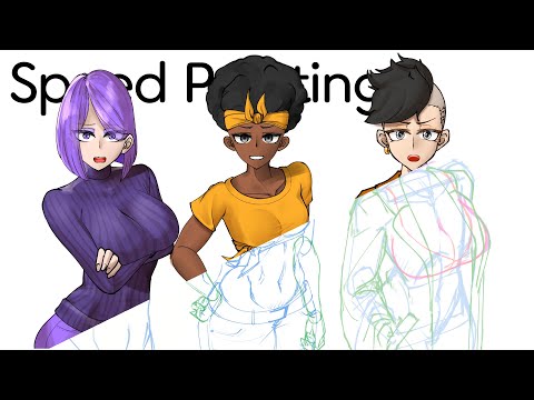 【Speed painting】Lily, Lin, Bae  |  Duolingo