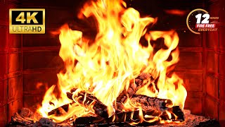 🔥 Best Christmas Fireplace 4K 2024 (NO MUSIC) & Crackling Fire Sound. Relaxing Fireplace White Noise