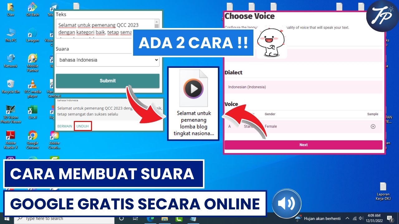 Cara Membuat Suara Google Gratis Secara Online | Buat Suara Google