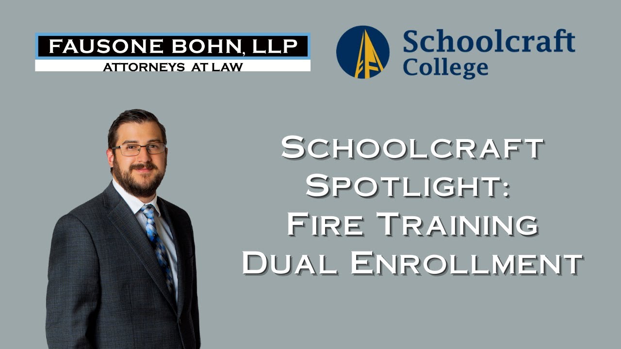 Schoolcraft Spotlight Fire Training Dual Enrollment Program YouTube